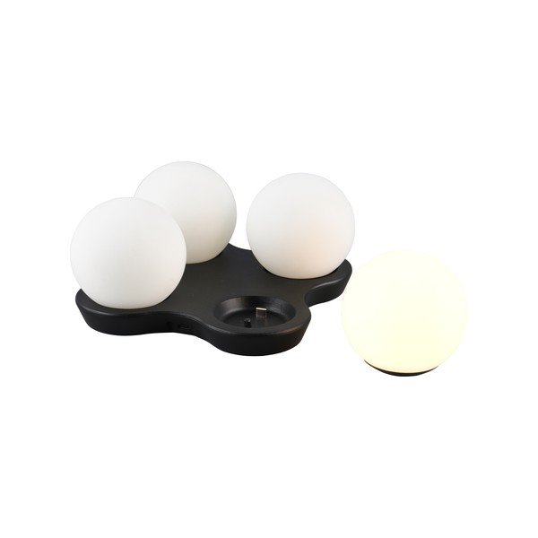 Fekete-fehér LED asztali lámpa (magasság 9 cm) Lorna – Reality-image-1