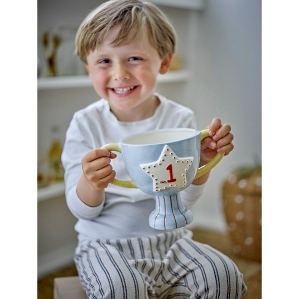 Kerámia kézzel festett kaspó Trophy – Bloomingville Mini-image-2