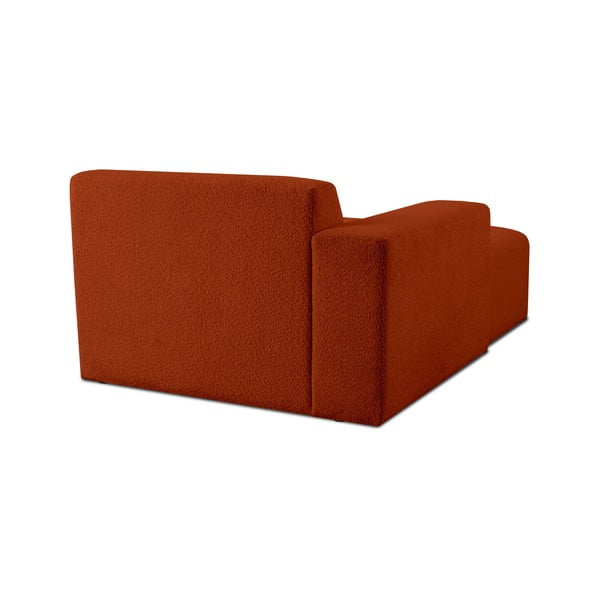 Téglavörös buklé kanapé modul (bal oldali) Roxy – Scandic-image-3