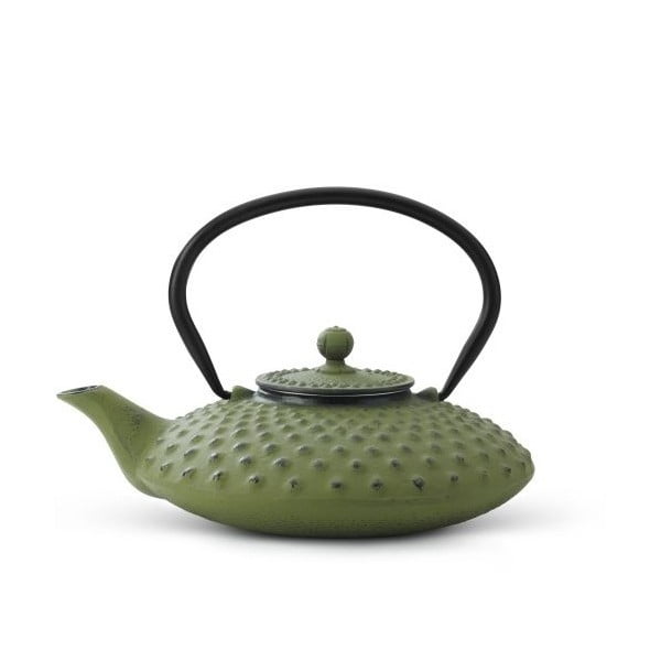 Xilin zöld öntöttvas teáskanna szűrővel szálas teához, 800 ml - Bredemeijer