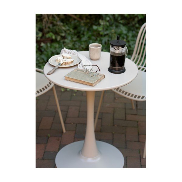 Fém kerek kerti étkezőasztal ø 60 cm Meira – House Nordic-image-2