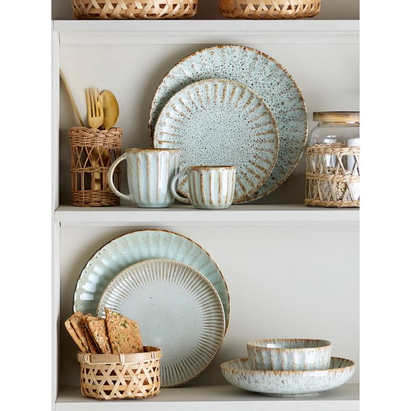 Kőedény étkészlet 12 db-os Fleur – Bloomingville-image-1