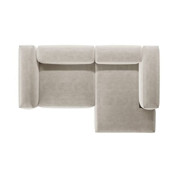 Bézs sarokkanapé (jobb oldali-heverő résszel) Bergamo – Cosmopolitan Design-image-3