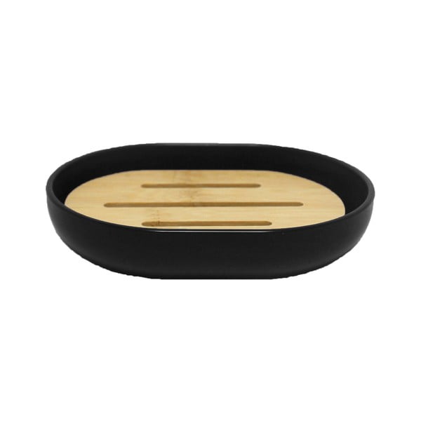 Fekete műanyag szappantartó Smart – douceur d'intérieur