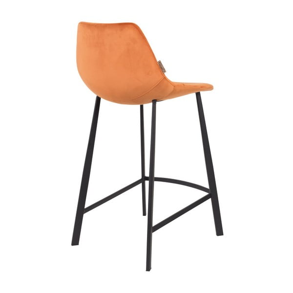 2 db narancssárga bárszék bársony kárpittal, magasság 91 cm - Dutchbone-image-3