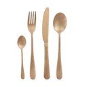 Aranyszínű rozsdamentes evőeszköz készlet 16 db-os Posate Old - Brandani