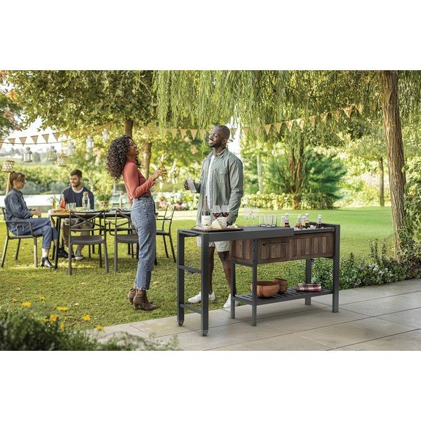 Kerti bárasztal 112x43 cm Hosting – Keter-image-1