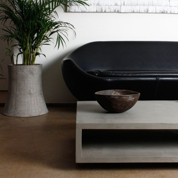 Beton dohányzóasztal 130x70 cm Monobloc - Lyon Béton-image-1