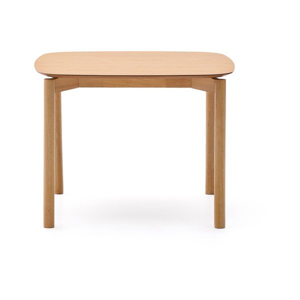 Étkezőasztal kőrisfa dekorral 100x100 cm Indara – Kave Home-image-4