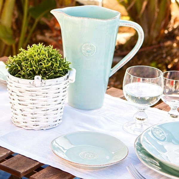 Türkiz agyagkerámia füles kancsó, 1,5 l - Costa Nova-image-1