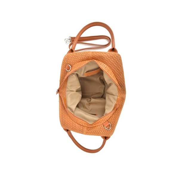 Betania konyak barna bőr kézitáska - Mangotti Bags-image-2