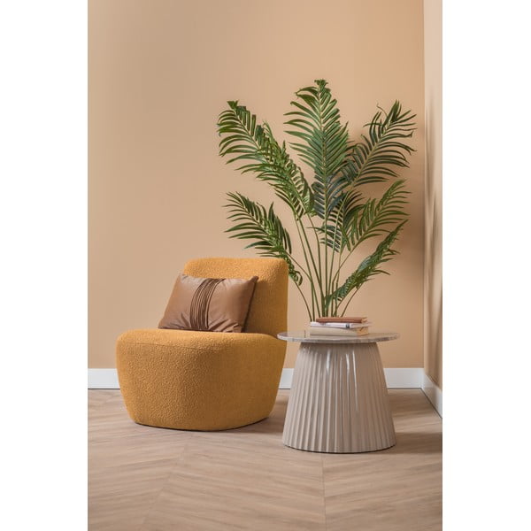 Sárga buklé fotel Ada – Leitmotiv-image-1