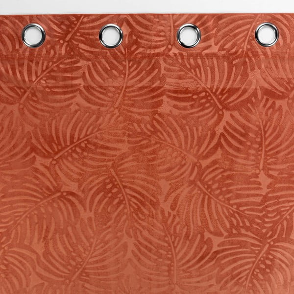 Téglavörös bársony függöny 140x240 cm Analia – douceur d'intérieur-image-2