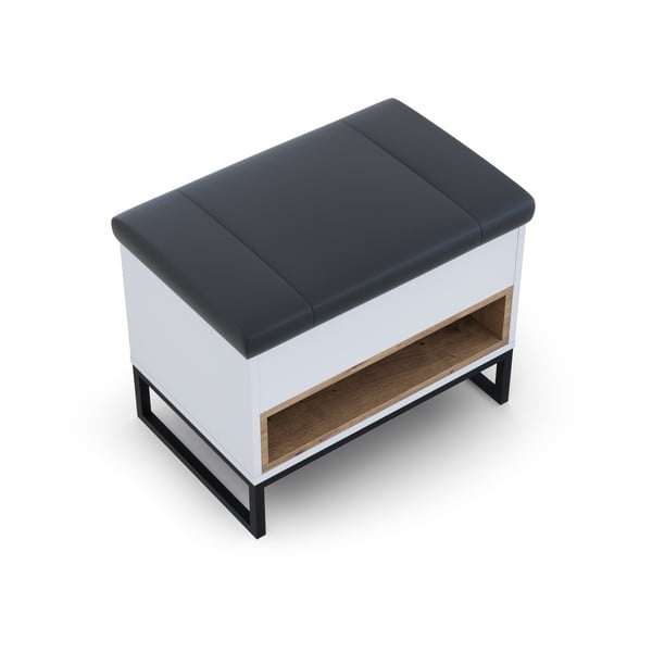 Fehér cipőtartó paddal Olis - Cosmopolitan Design-image-4