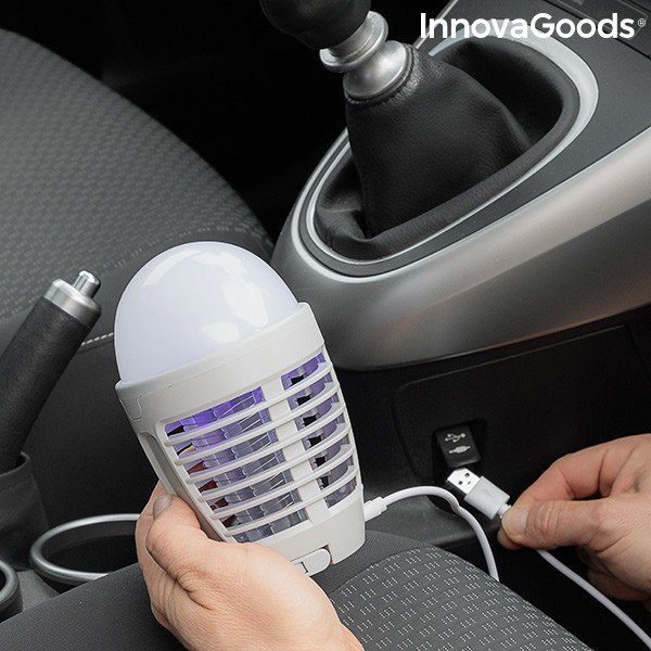 Tölthető szúnyogriasztó lámpás 2in1 - InnovaGoods-image-2