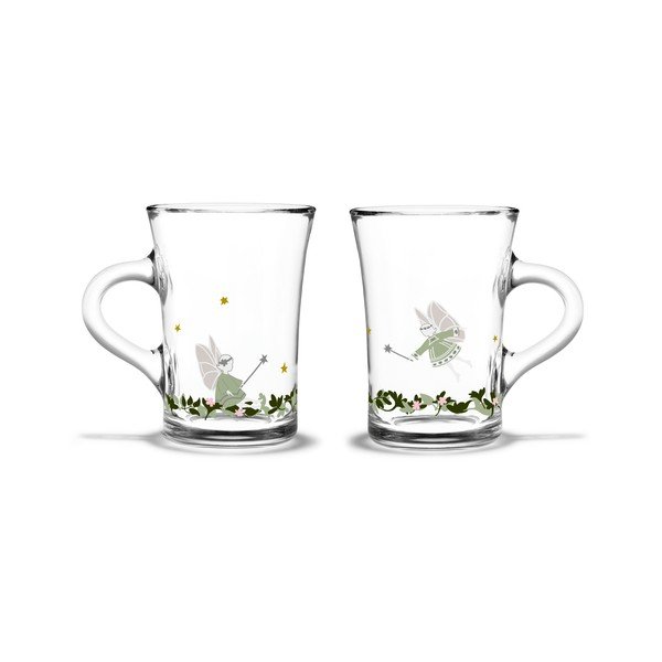 Üveg bögre szett 2 db-os karácsonyi mintával 230 ml Christmas – Holmegaard