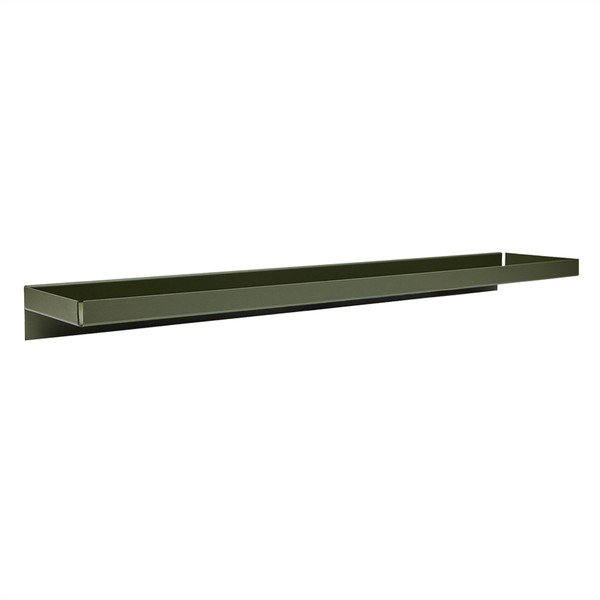 Sötétzöld fém fali polc 80 cm Bakku – OYOY Living Design
