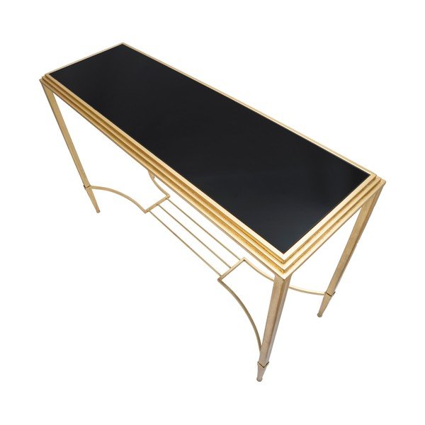 Roman aranyszínű konzolasztal, 120 x 80 cm - Mauro Ferretti-image-3