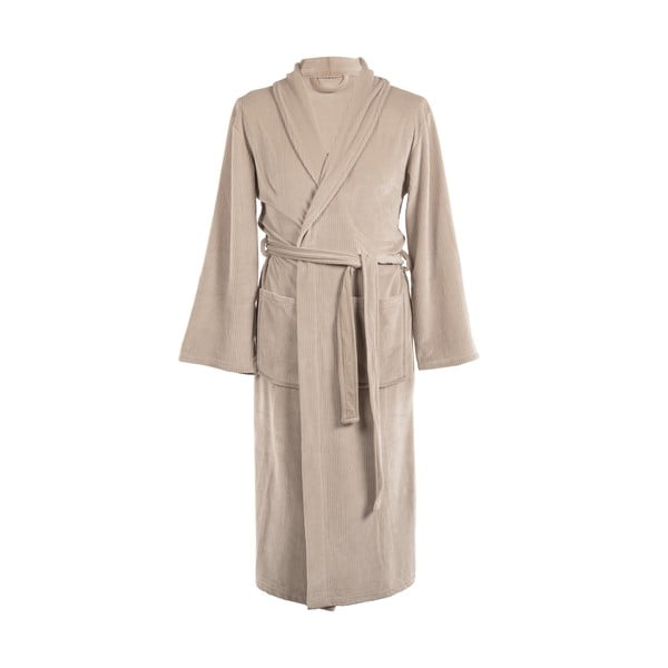 Szürkésbarna mikroplüss fürdőköpeny S/M Elena – Tiseco Home Studio