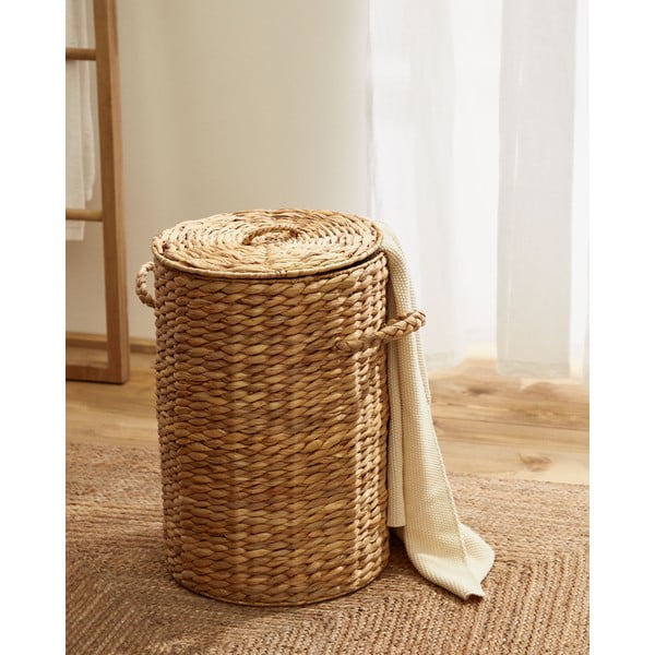 Natúr színű vízijácint szennyeskosár Yessira – Kave Home-image-1