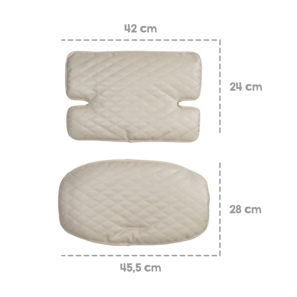 Bézs etetőszék huzat Luxe – Roba-image-4