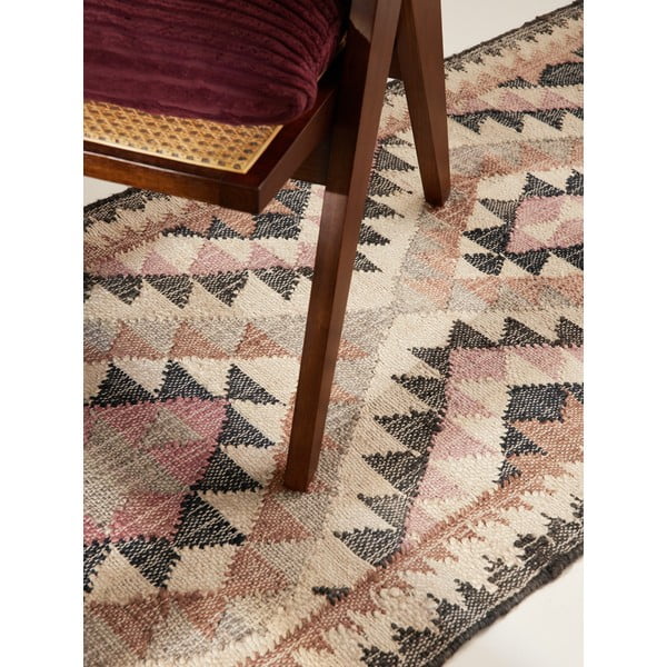 Szürke kézi szövésű juta futószőnyeg 80x200 cm Roya Parsa – Elle Decoration-image-2