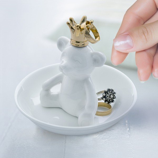 Porcelán ékszertartó állvány Maci - Balvi-image-1