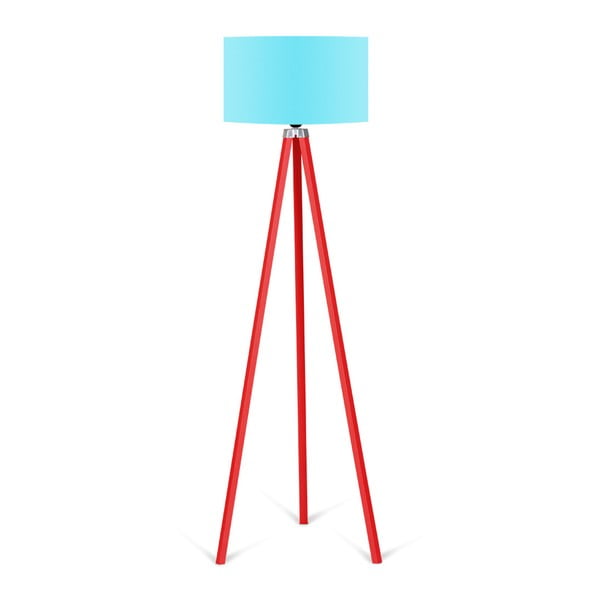 Redish állólámpa türkizkék lámpaburával - Kate Louise