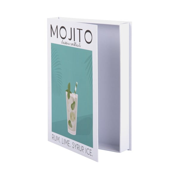 Fehér-zöld dekoratív papír tárolódoboz 18x4x25 cm Mojito – PT LIVING