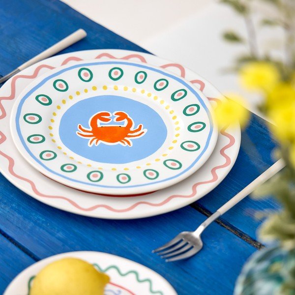 Desszertes kőedény tányér ø 22 cm Summer Bliss – Costa Nova-image-1