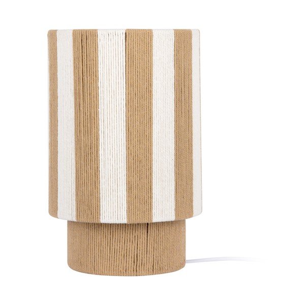 Fehér-natúr színű kötél asztali lámpa (magasság 35 cm) Vienna Stripes – Leitmotiv