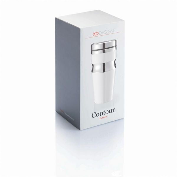 Contour fehér termo bögre, 350 ml - XD Design-image-2