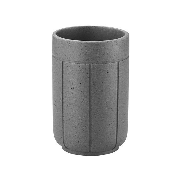 Szürke poligyanta fogkefetartó pohár Kua – Blomus