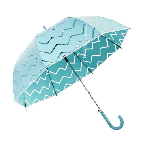 Chevron türkiz-kék botesernyő, ⌀ 100 cm - Ambiance