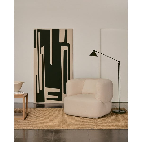 Fekete állólámpa fém búrával (magasság 220 cm) Dione – Kave Home-image-1