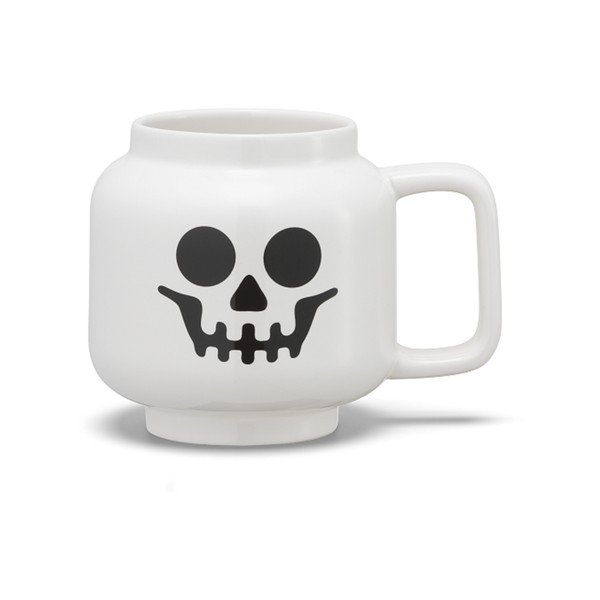 Fehér kerámia gyerek bögre lattéhoz 255 ml Skeleton – LEGO®