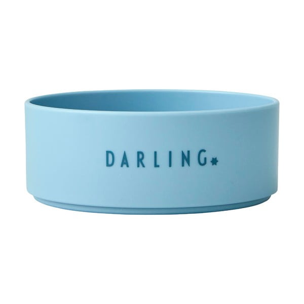 Mini Darling világoskék gyerektál, ø 11 cm - Design Letters
