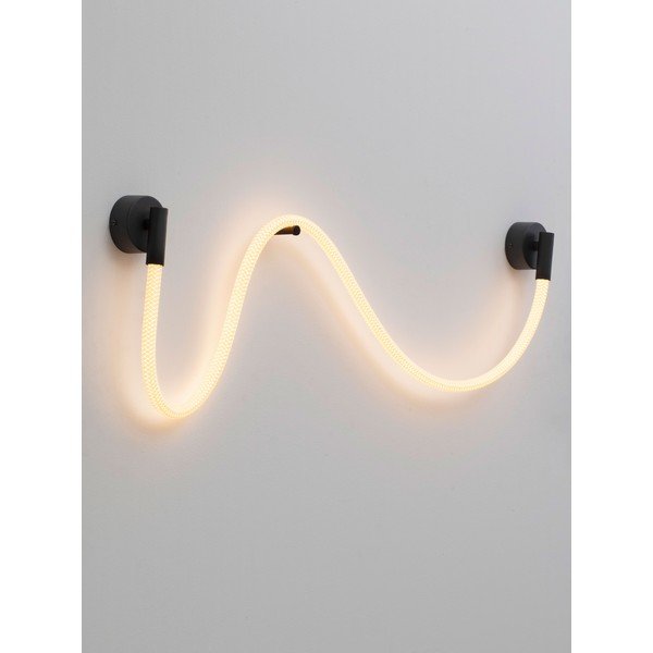 Fehér-matt fekete acél LED fali lámpa Ilane – Nova Luce-image-2