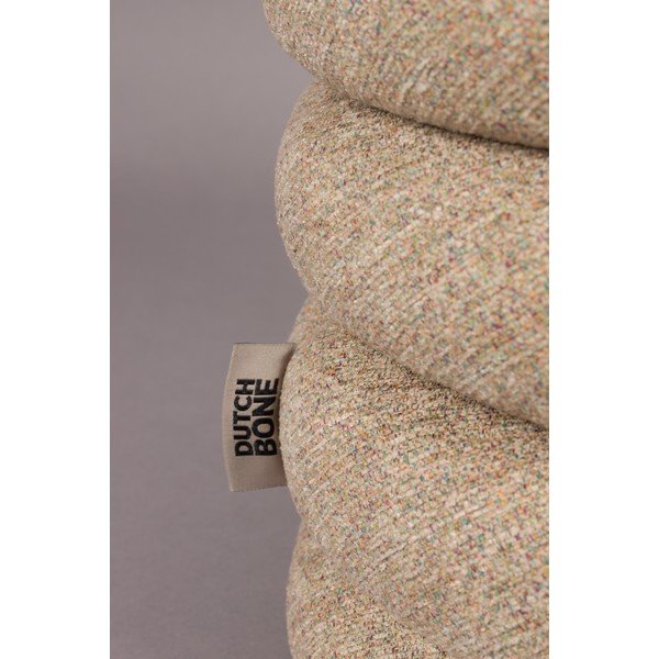 Bézs buklé puff Fern – Dutchbone-image-2