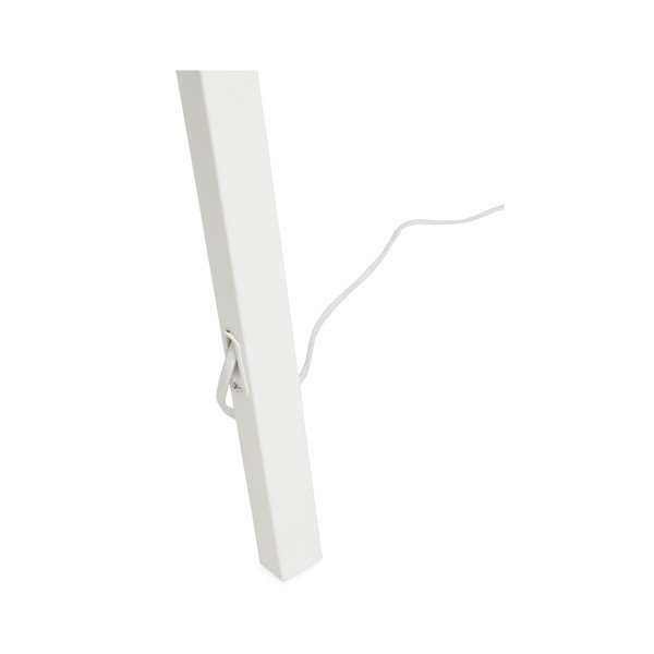 Trivet állólámpa fehér szerkezettel és szürke búrával - Kokoon-image-3