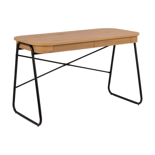 Íróasztal tölgyfa dekoros asztallappal 60x120 cm Blueton – Actona-image-4