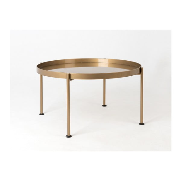 Memo aranyszínű dohányzóasztal, ⌀ 100 cm - Custom Form