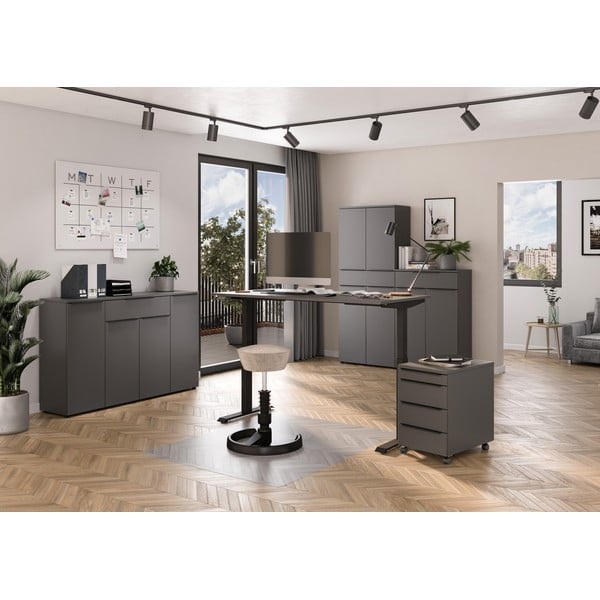 Antracitszürke ruhásszekrény 81x197 cm Mailand – Germania-image-4