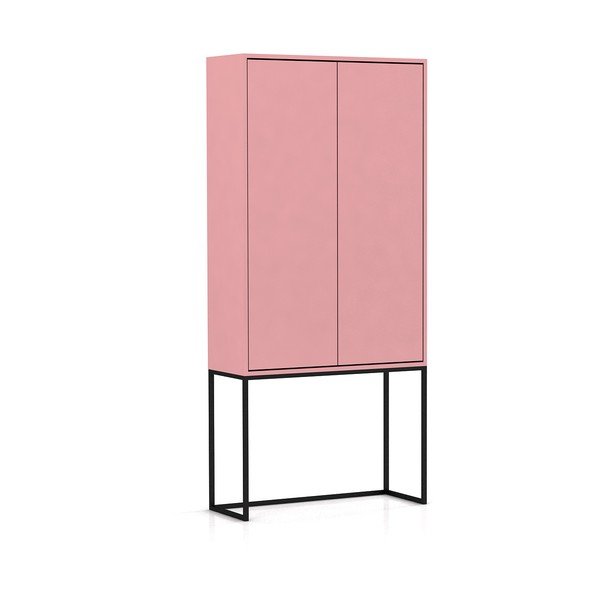 Rózsaszín szekrény 75x164,5 cm Lennon – Really Nice Things-image-2