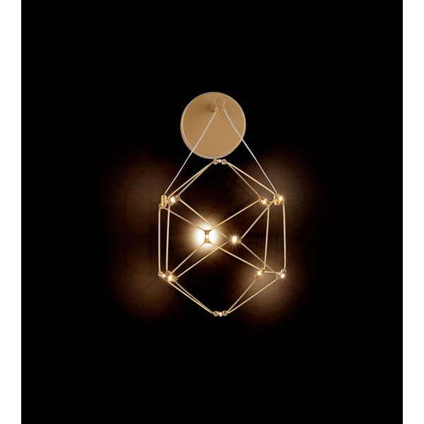 Aranyszínű alumínium LED fali lámpa Nebula – Nova Luce-image-3
