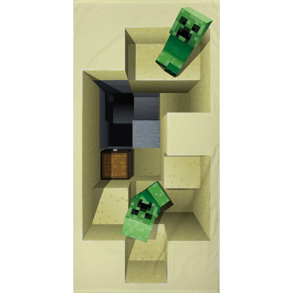 Minecraft pamut gyerektörölköző, 70 x 140 cm - Halantex