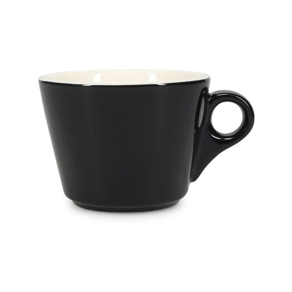 Fekete porcelán csésze cappucinóhoz 160 ml Barista – BonBistro