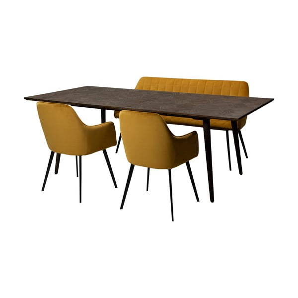 Étkezőasztal szilfa dekorral 100x220 cm Diamond – DAN-FORM Denmark-image-4