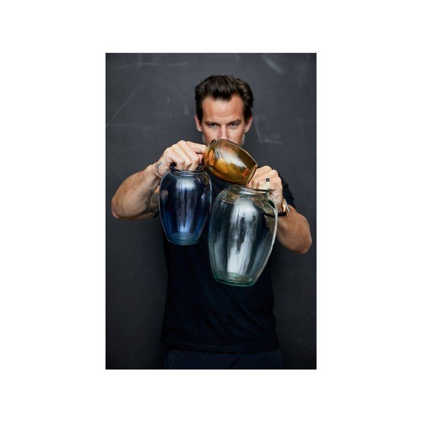 Kusintha zöld üveg váza, ø 17,5 cm - Bitz-image-3