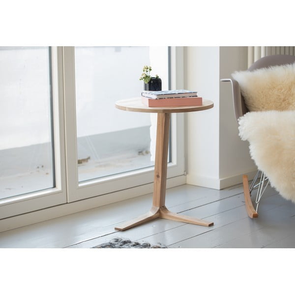 Akácfa kerek tárolóasztal ø 40 cm Acina – Wenko-image-3